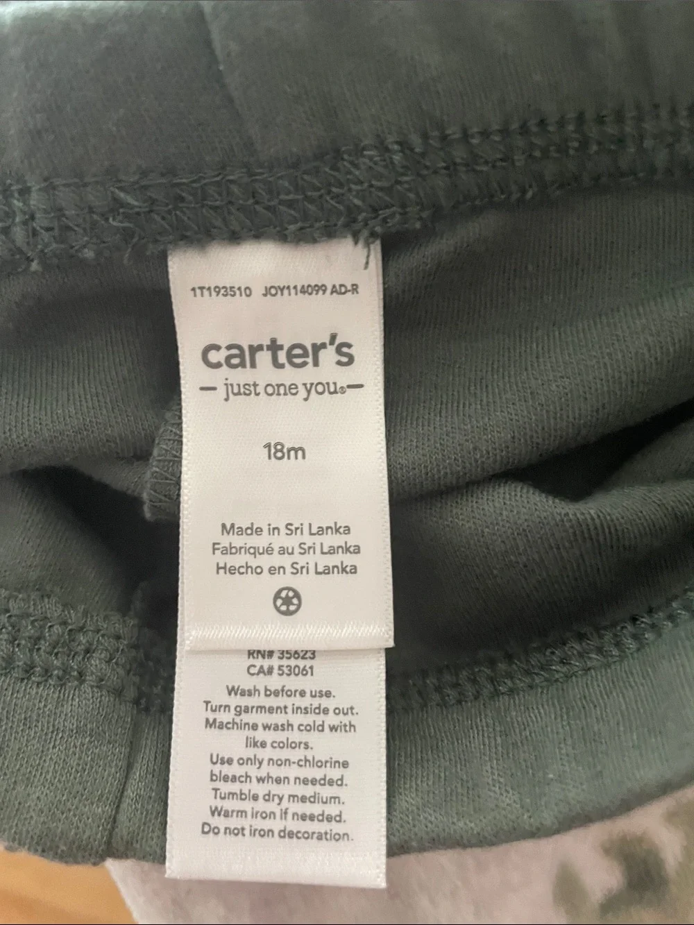 NWT 3-Piece Carter's Green Striped Bodysuit, Olive Pants & Dino Hooded Jacket